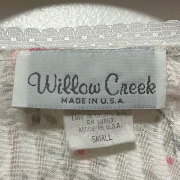 Willow Creek VINTAGE Long Sleeve Nightgown Dress SMALL - Picture 4 of 7
